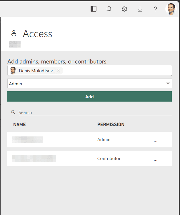 Adding yourself to the workspace