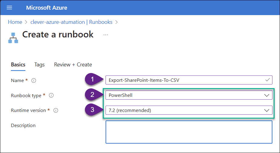 Name Runbook