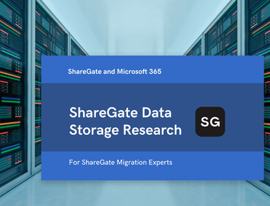 ShareGate Data Storage Architecture - Interactive Research Study
