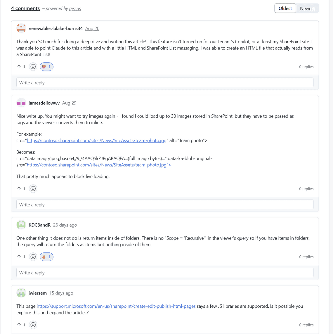 Comments on the first article