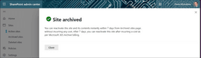 Archive SharePoint Online Sites Using M365 Archive Feature | Denis ...