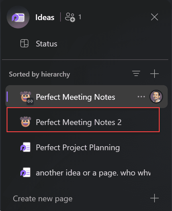 Copied page is no longer linked